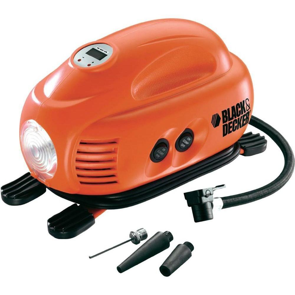 Mini compressor portátil digital 12 volts ASI200LA Black + decker