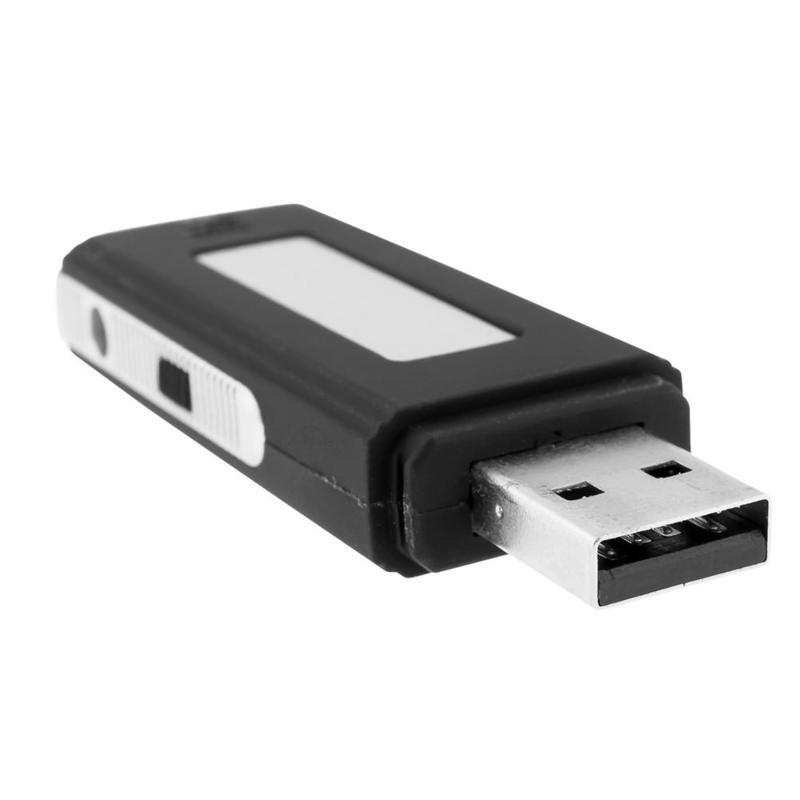 Mini Gravador de Voz em Pen Drive Espião Digital Ambiente A Distância