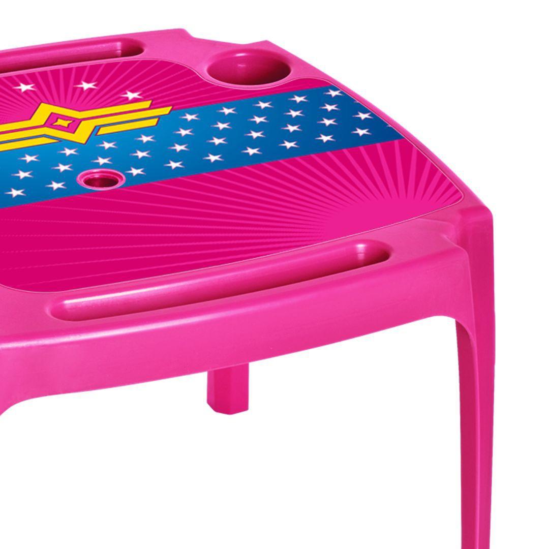 Mesa Infantil Rosa C/ Label, Caratinga Importados