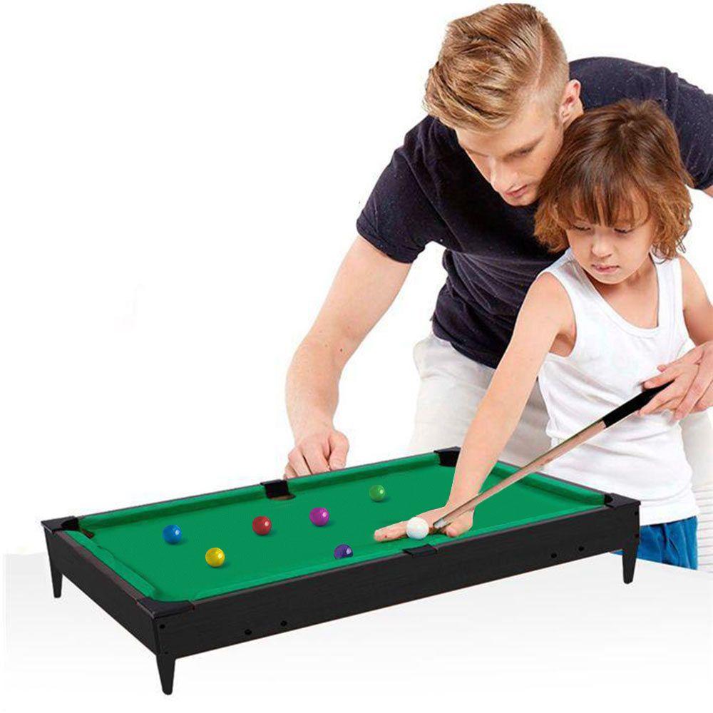 Mesa De Bilhar Snooker Infantil Sinuca Braskit Criança