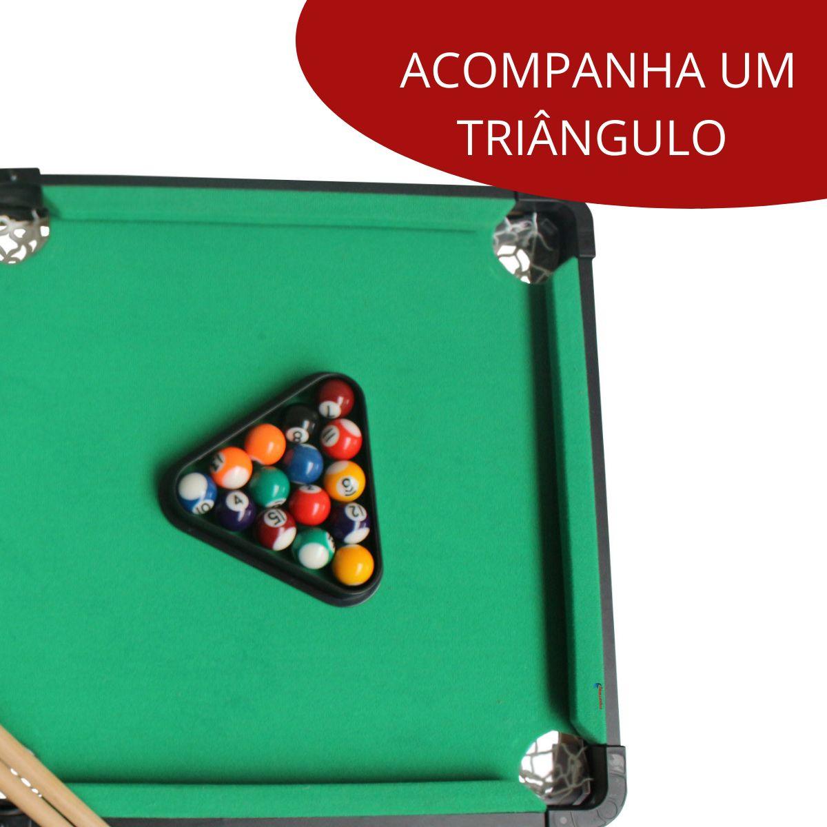 Jogo de Sinuca Infantil 40 x 23 cm Snooker Bilhar Brinquedo no Shoptime