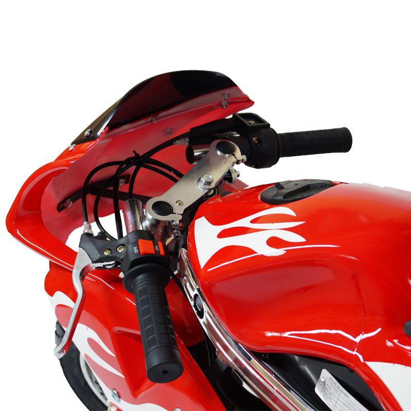 Mini Moto Infantil Gasolina 2 Tempos 49CC Speed Ninja GP Esportiva  Importway WVPR-204 Vermelha