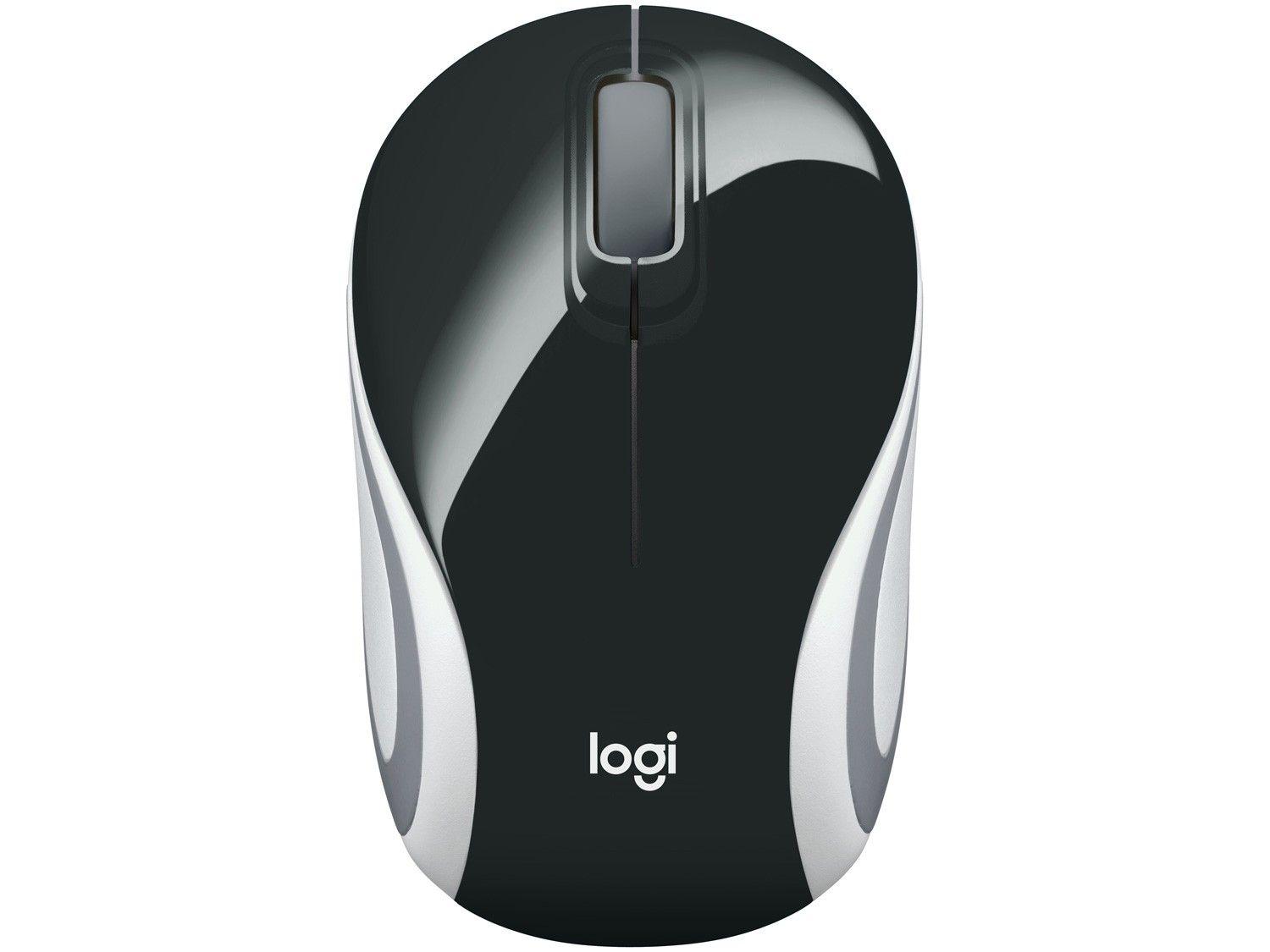 Mini Mouse sem Fio Logitech Laser 1000DPI 3 Botões
