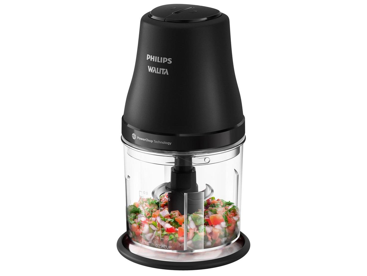Mini Processador Philips Walita HR1501/09 450W Preto
