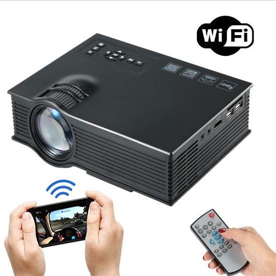 Imagem de Mini Projetor Led Profissional 1200 Lumen Wifi Miracast Uc46
