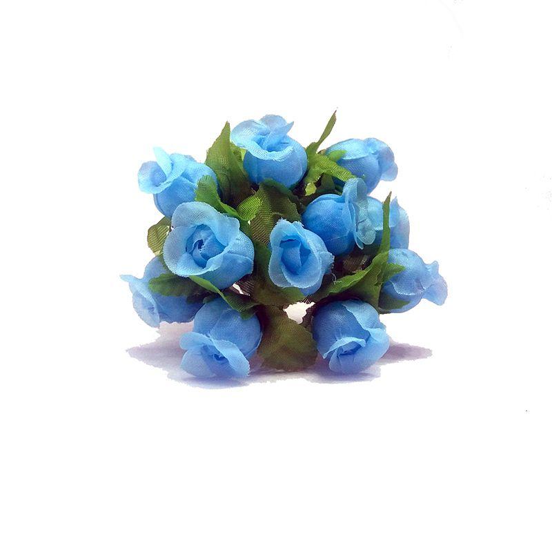 Mini Rosa azul claro Decoração Festas Artesanato Flores Artificiais - joy  comercio - Plantas Artificiais - Magazine Luiza