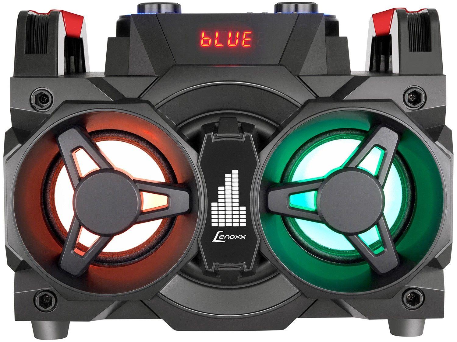 Mini System Lenoxx Bluetooth 150W Rádio FM Karaokê USB MS 8600