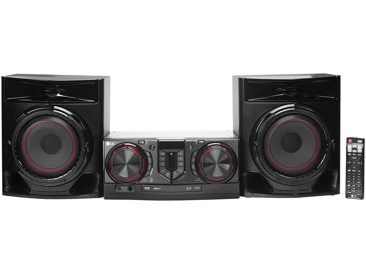 Mini System LG Bluetooh USB MP3 CD Player 440W Karaokê CJ44 X Boom