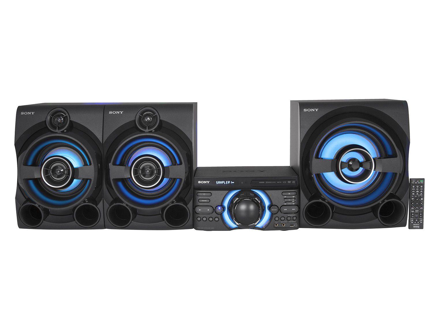 Mini System Sony Bluetooth DVD USB MP3 CD Player Rádio FM 2150W 2