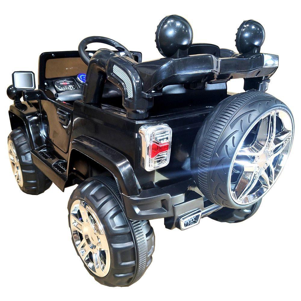 Mini Veículo Infantil Elétrico 3x1 Jipe 12v Controle Remoto Preto Glee ...