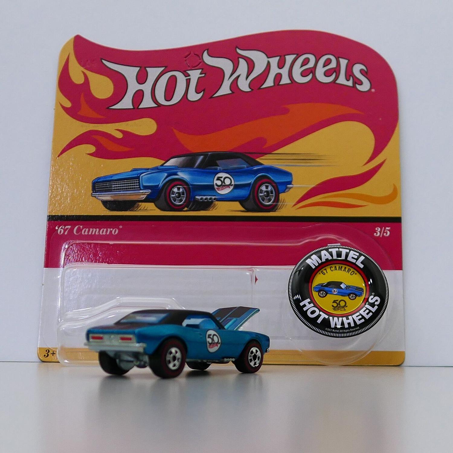 Miniatura Hot Wheels Premium 50 Anniversary Camaro 1967 1/64 Miniatura Hot Wheels Premium 50 Anniversary Camaro 1967 1/64