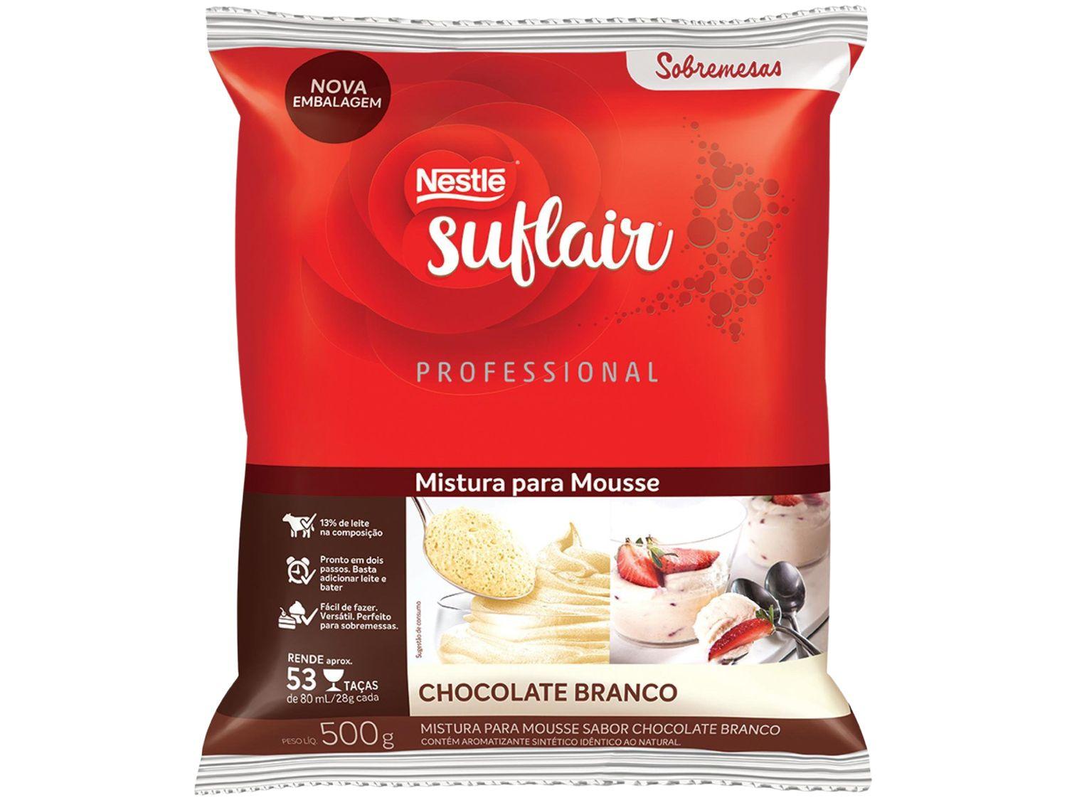 Mistura para Mousse Chocolate branco Nestle Professional Suflair 500g