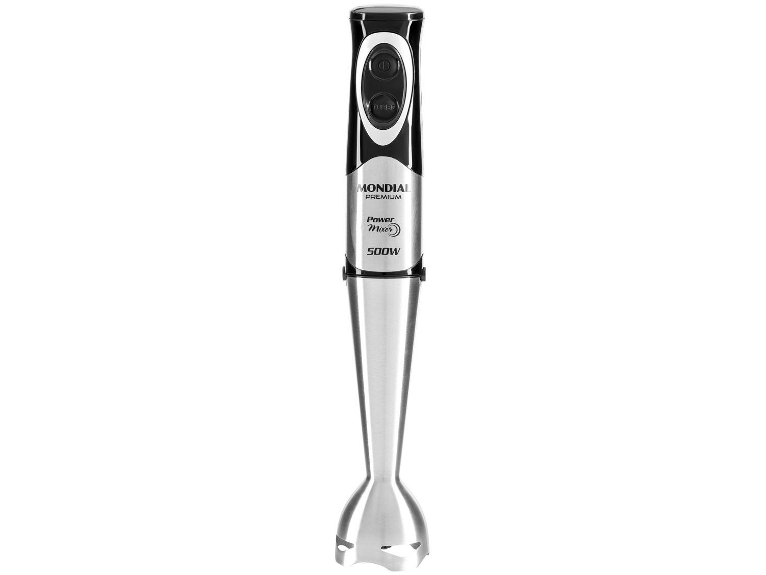Mixer 2 em 1 Mondial 500W Preto e Prata Power Mixer Premium M-07 2 Velocidades