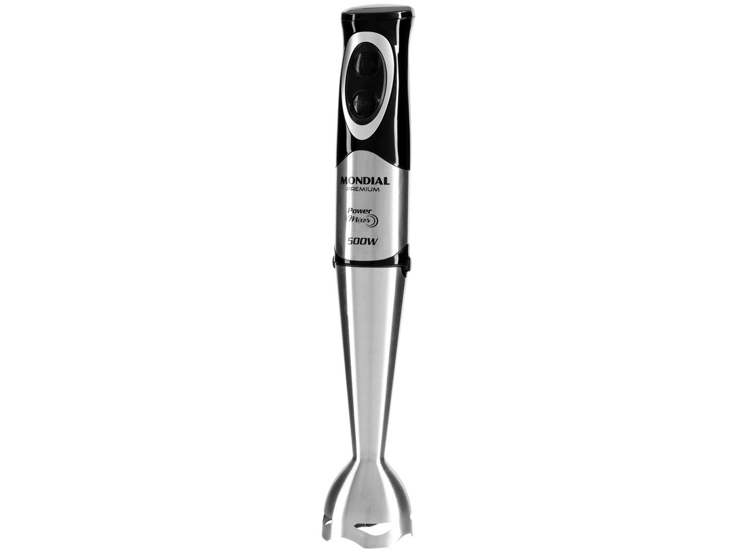 Mixer 2 em 1 Mondial 500W Preto e Prata Power Mixer Premium M-07 2 Velocidades