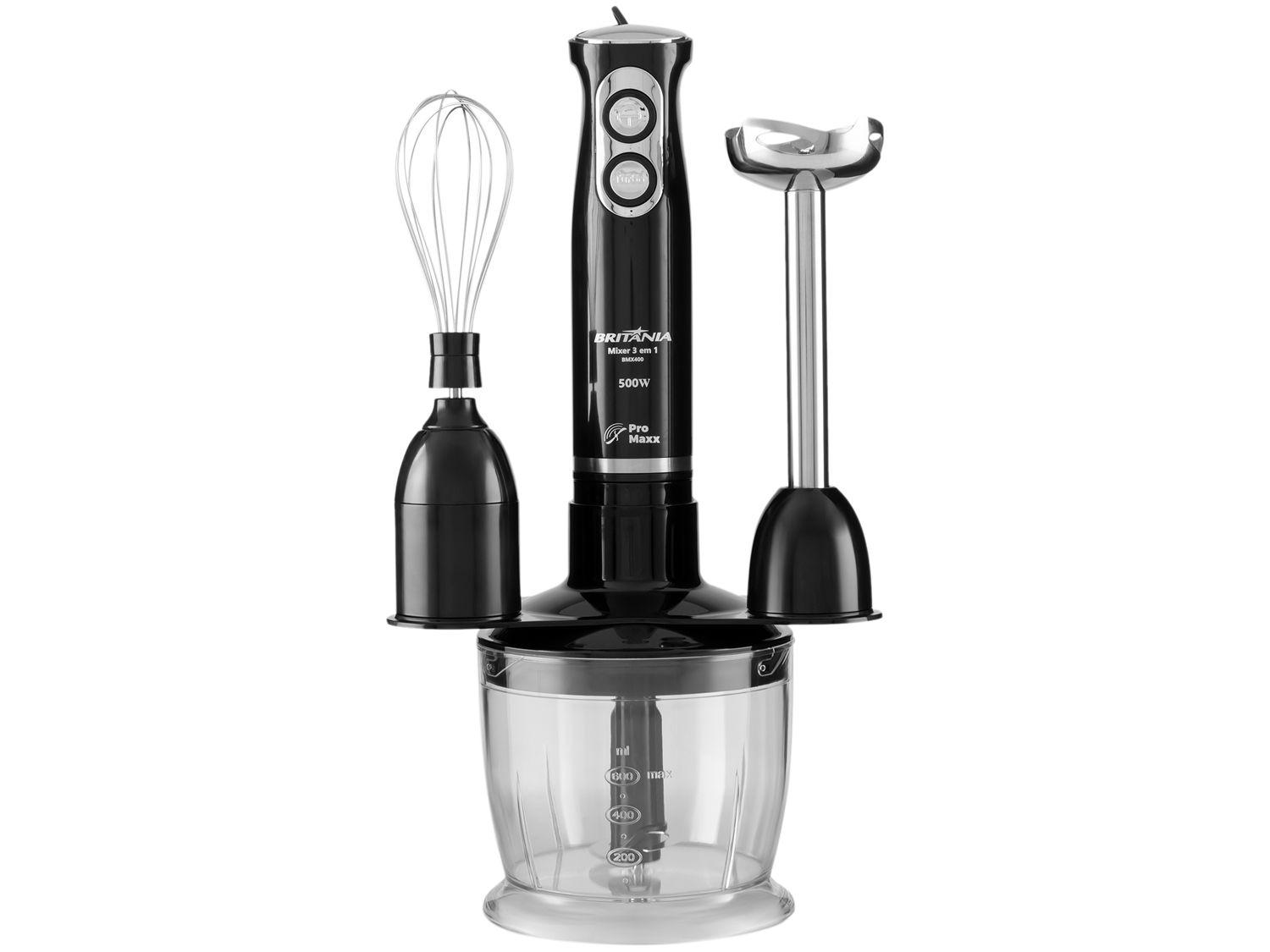 Mixer Britânia 3 em 1 Preto 400W BMX400P
