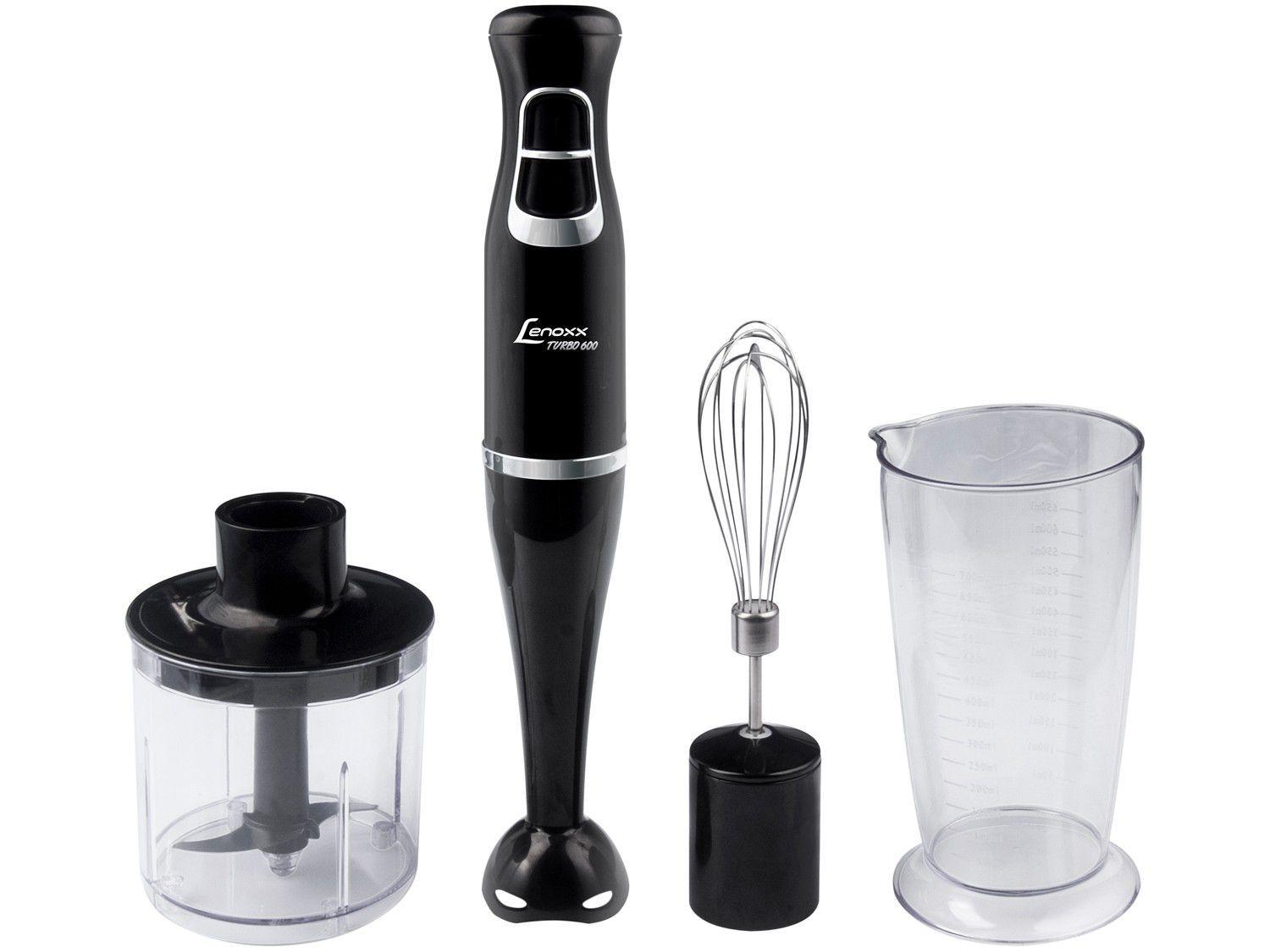 Mixer Lenoxx 3 em 1 Preto 600W PMX 403 2 Velocidades Mixer