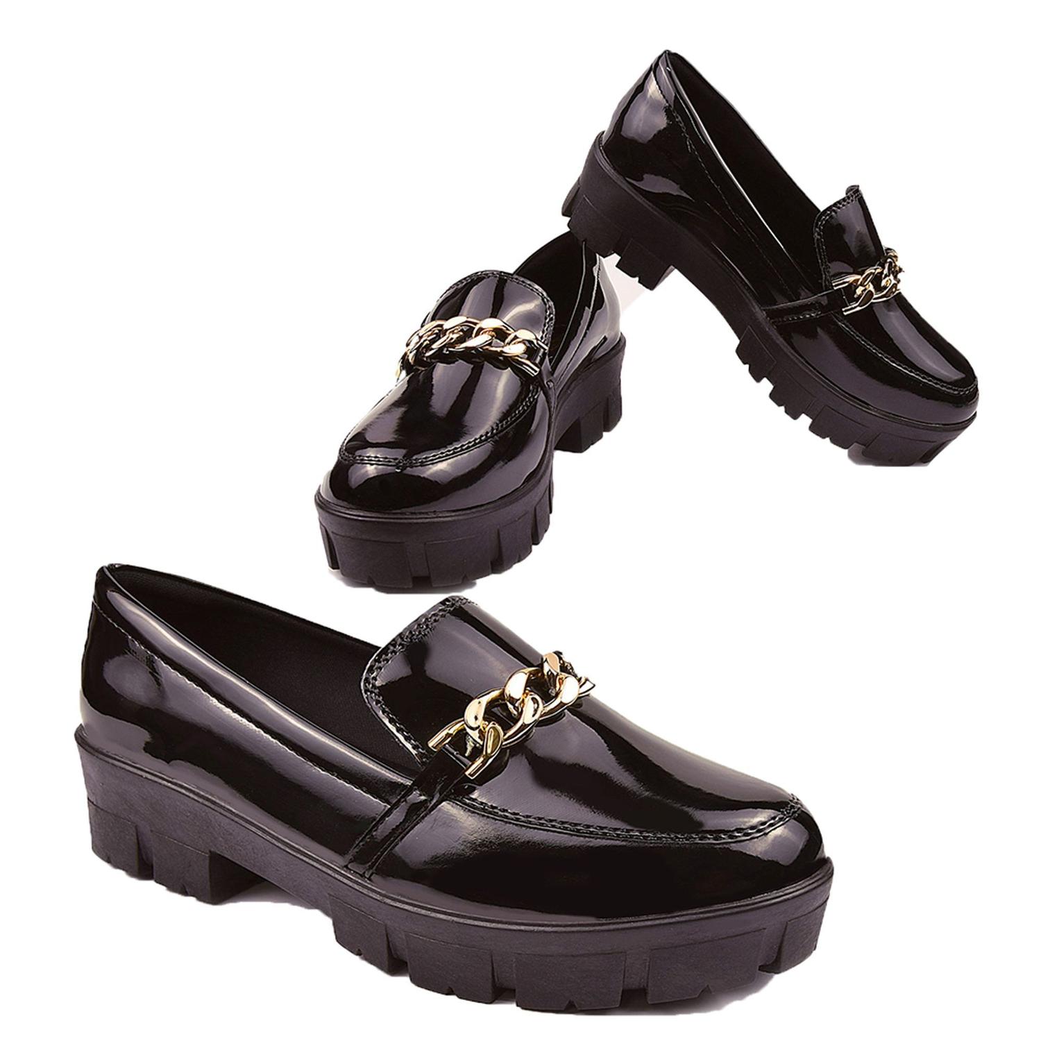 Compre Mocassim Couro Usaflex Plataforma Bege Usaflex Online