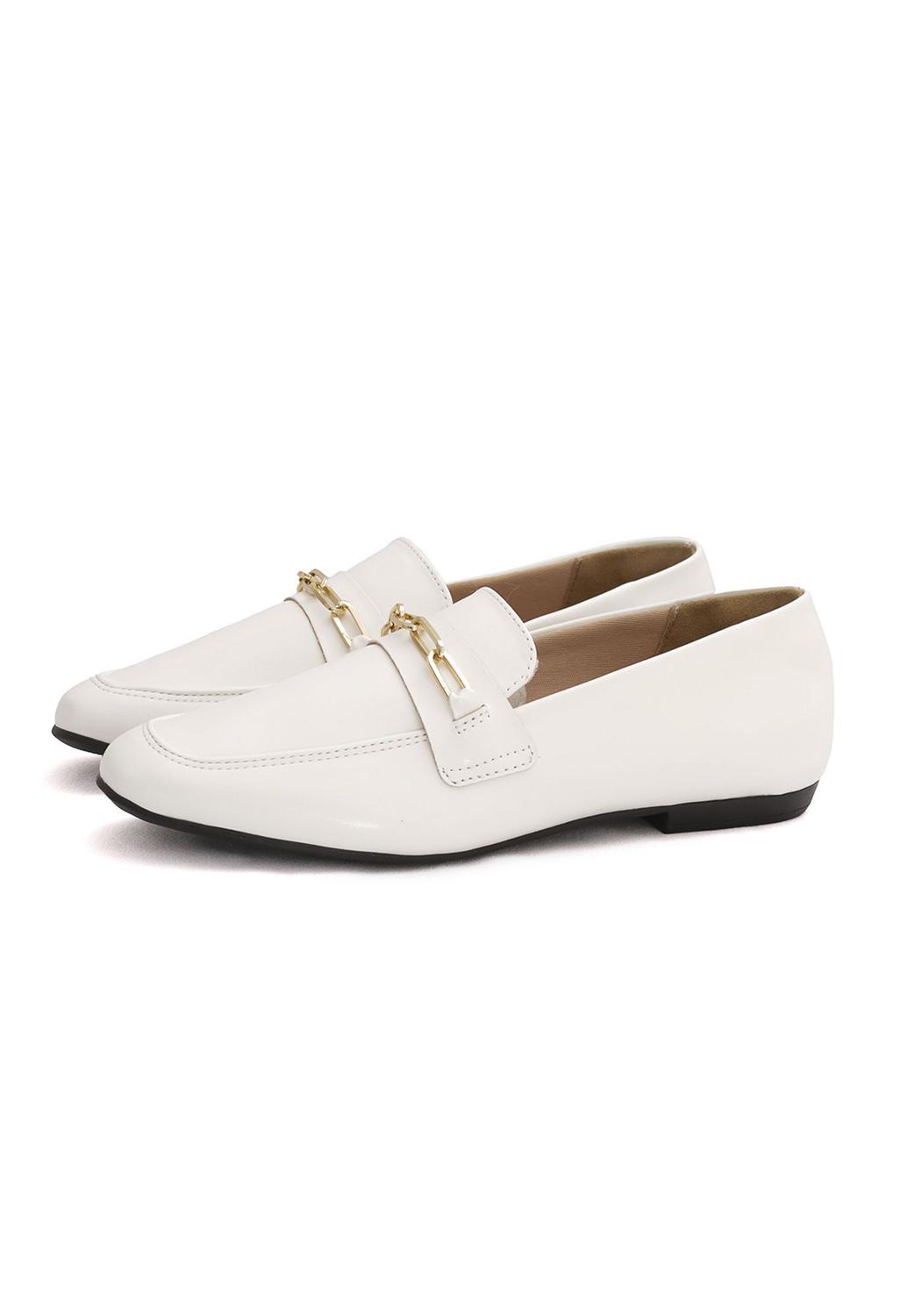 mocassim branco feminino