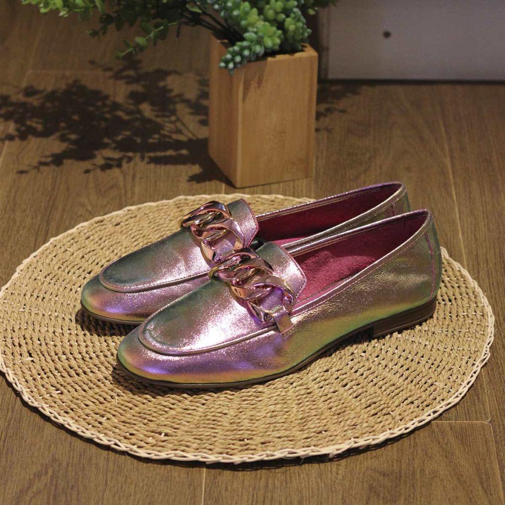 Mocassim Feminino Rosa Chiclete Holográfico - Loucos e Santos - Outros Moda  e Acessórios - Magazine Luiza