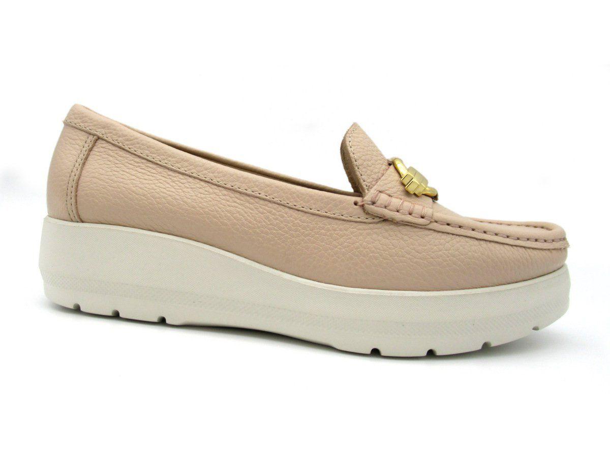 mocassim flatform feminino