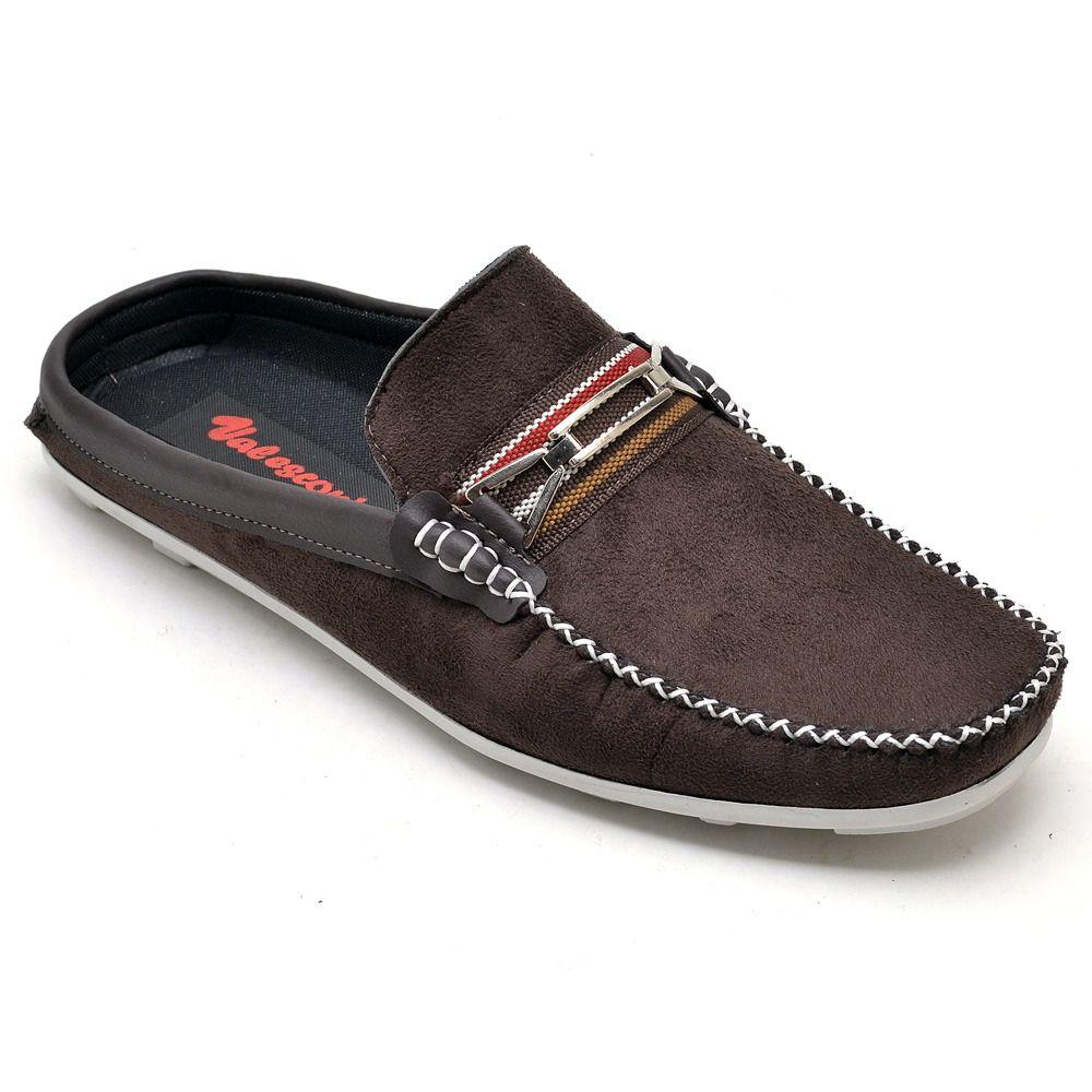 mocassim masculino marrom camurça