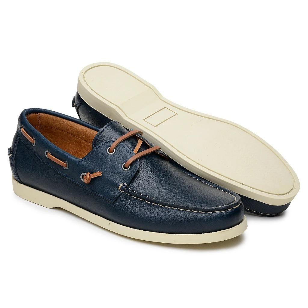 Mocassim Masculino Jacometti Dockside Couro Liso Dia a Dia Azul Marinho em  Promoção | Ofertas na Americanas