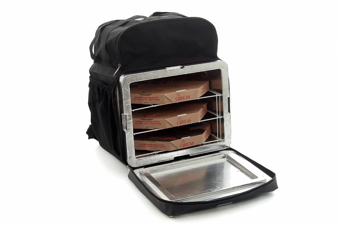 mochila motoboy com divisoria