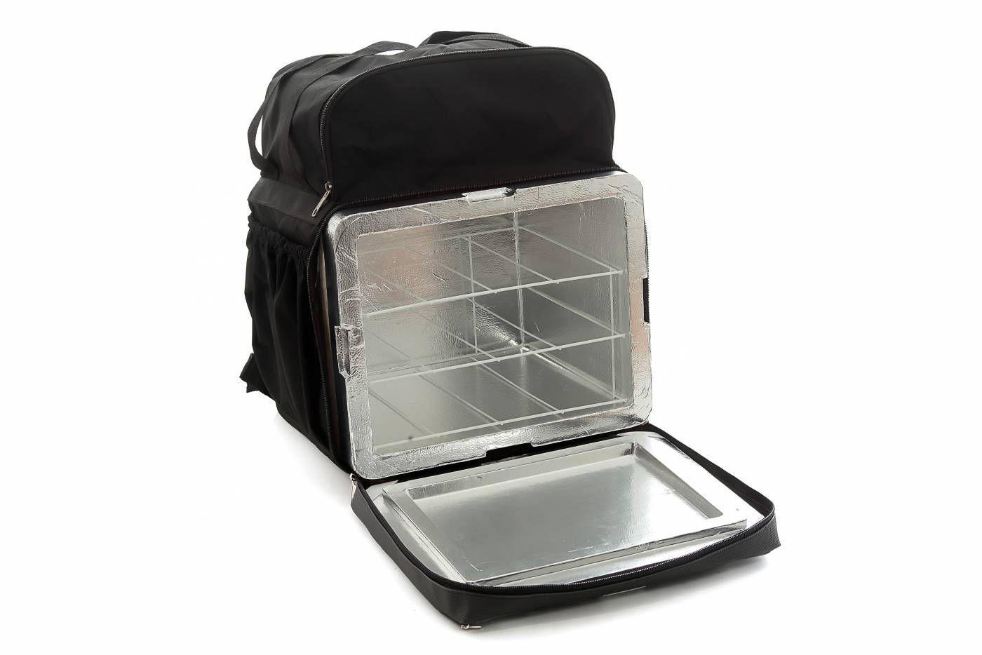 mochila de entrega com divisória