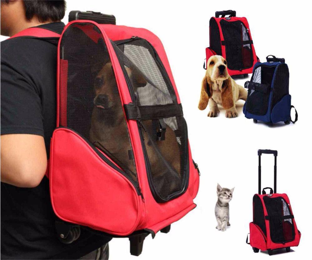 Mochila Bolsa Rodas Transporte Passeio Caes Gato Pet Dog Bag GT399 
