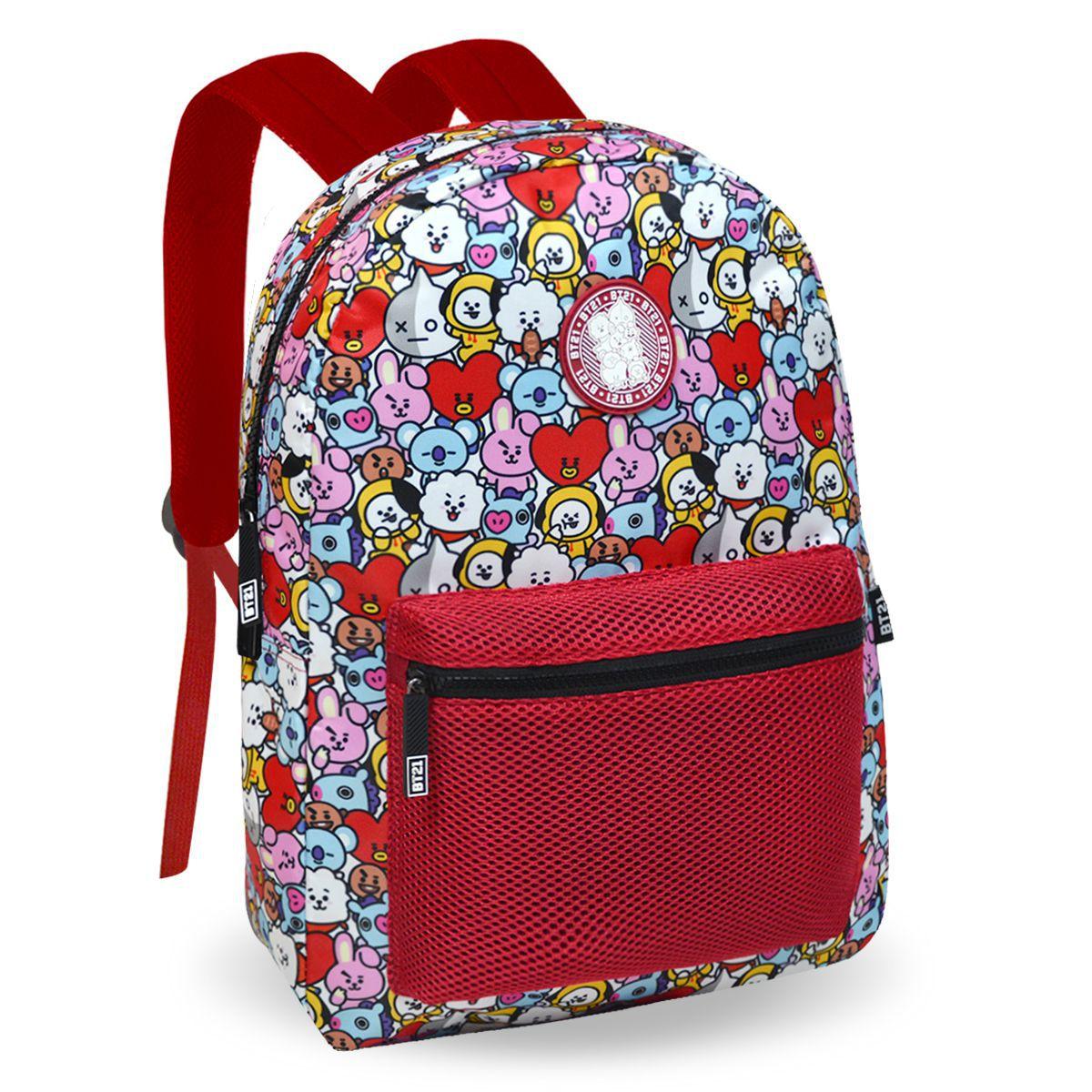 Mochila BT21 Escolar BTS Kpop Original Licenciada Mochila Bolsa Escolar Magazine Luiza