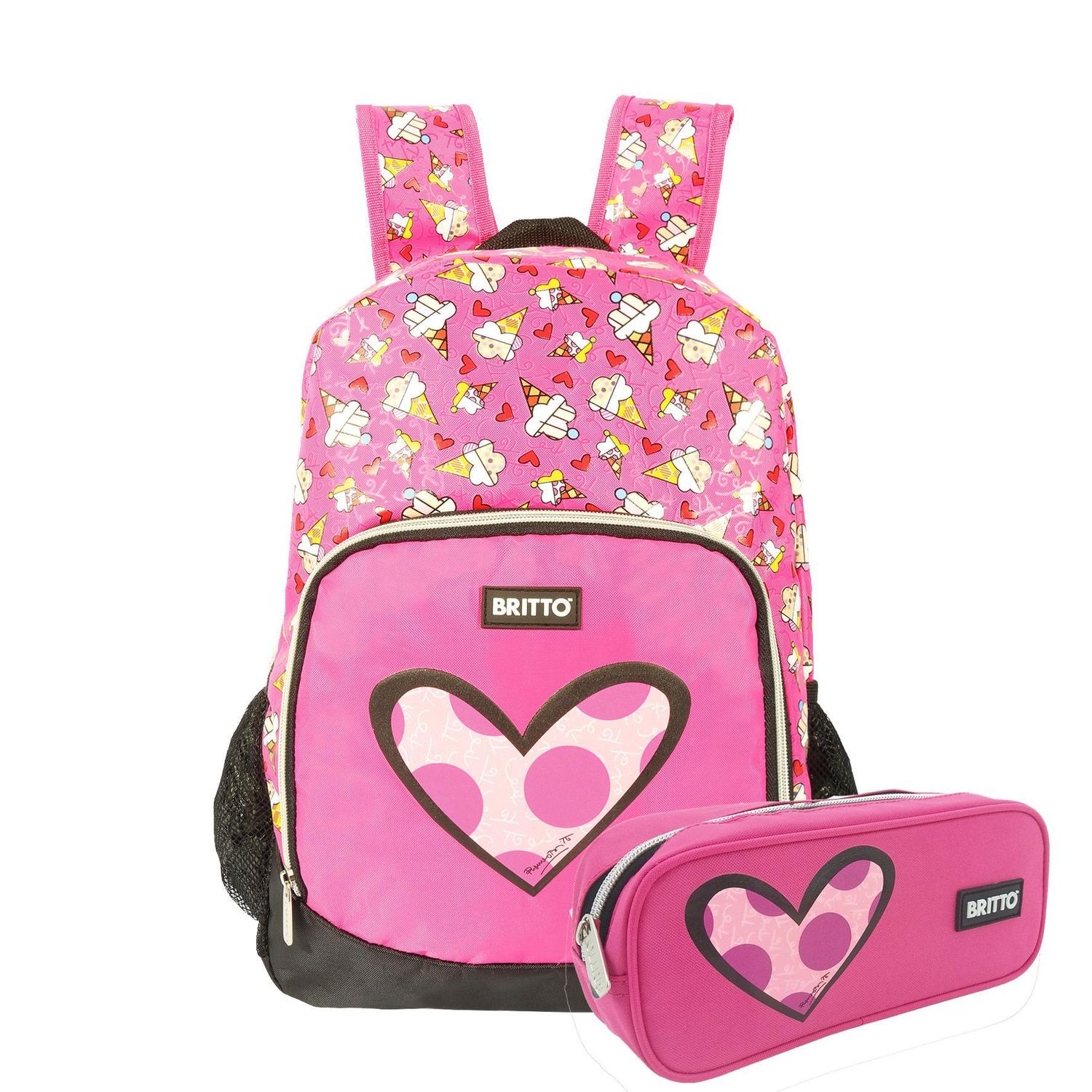 girls pink school bolsa
