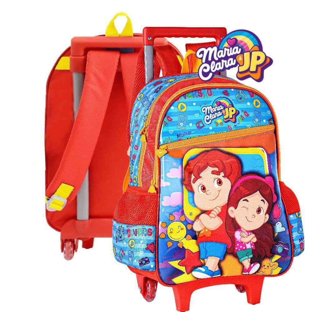 Mochila Com Rodinhas Infantil Oficial Maria Clara e JP - Clio - Mochila ...