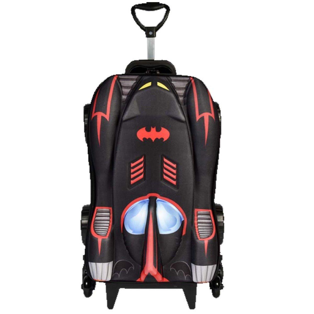 Mochila de Rodinha 3D Batman Chrome Wheels com Lancheira Maxtoy ...