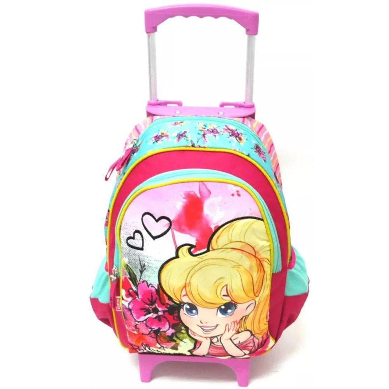Mochila De Rodinha Polly Pocket Infantil Sestini Tamanho M - Mochila  Infantil - Magazine Luiza