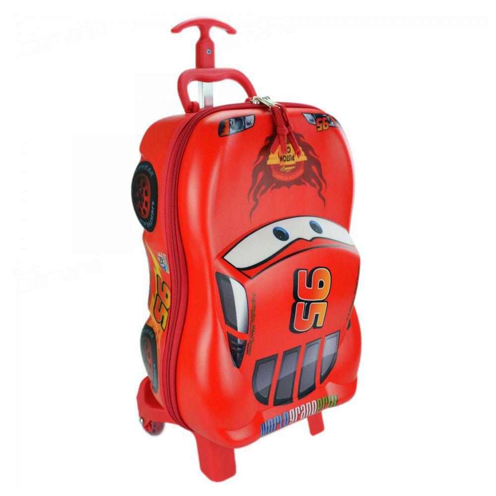 Mochila de Rodinhas Carros Relâmpago McQueen 3D - Dermiwil - Material  Escolar - Magazine Luiza