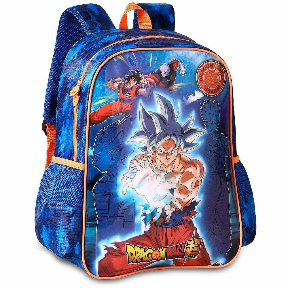 Kit Completo Mochila Infantil Dragon Ball Z Goku Super Rodinhas