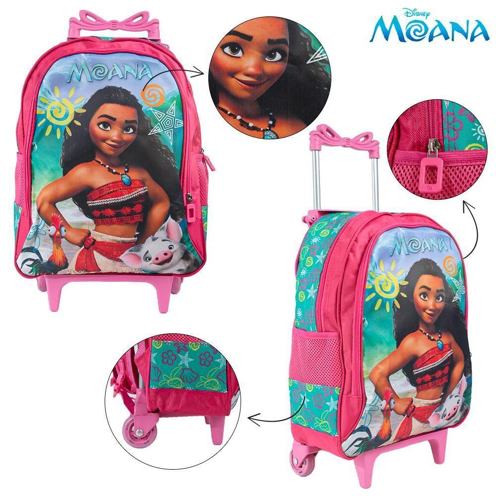 Mochila Escolar Vaiana Mochila Escolar Moana Grande Rodinha Kit