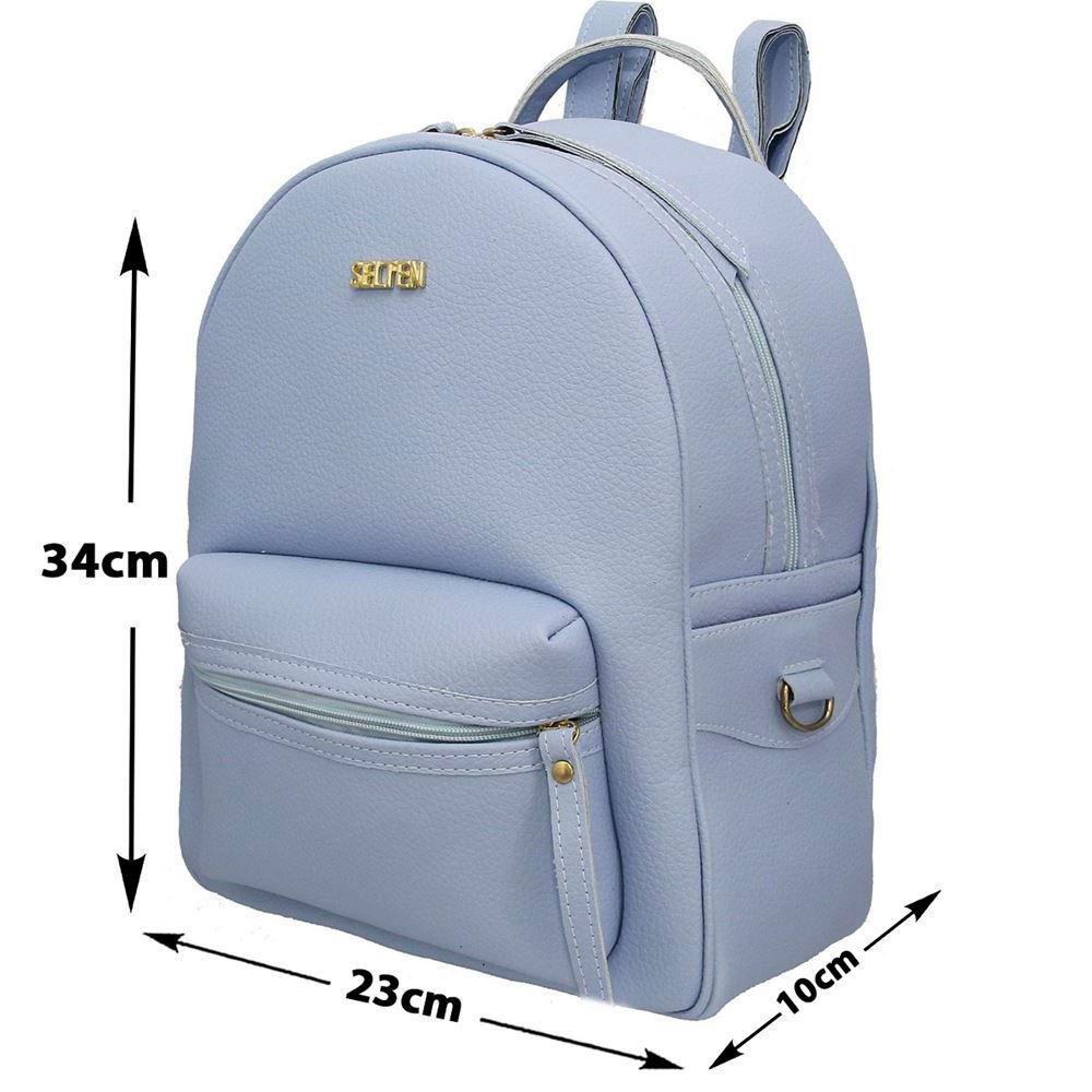 Mochila Feminina Lisa Reforçada Zíper Ajustável Dia a Dia - Selten - Bolsas  e Mochilas para Notebook - Magazine Luiza