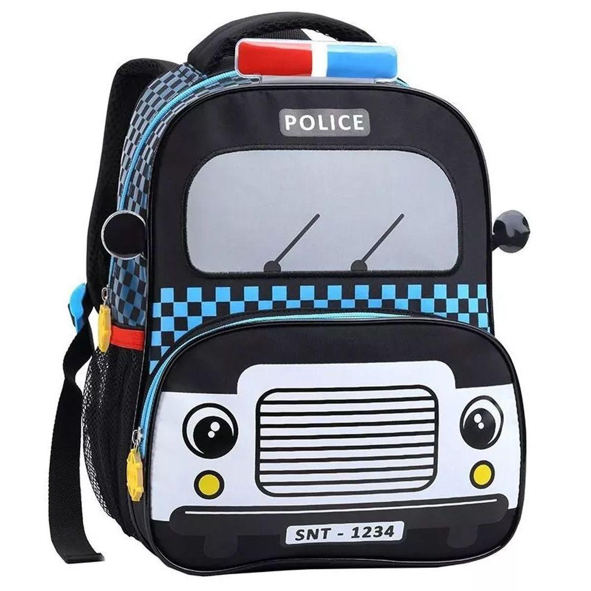 Mochila Infantil Taxi, Polícia, Bombeiros Costas Tam M - Seanite - Mochila  Infantil - Magazine Luiza