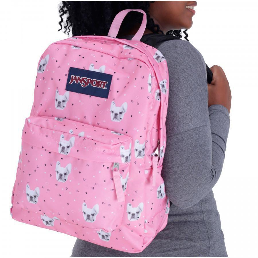 Mochila Jansport Superbreak Fierce Frenchies Mochilas Magazine Luiza