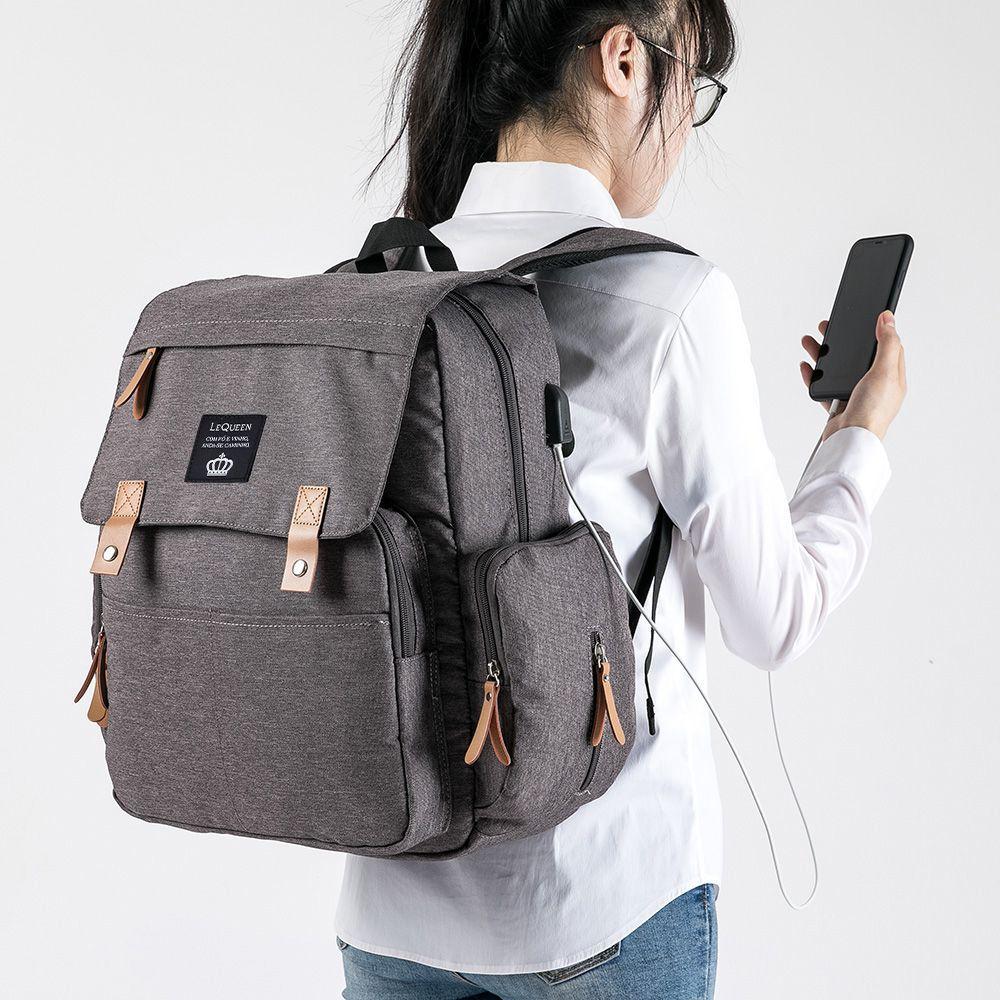 Mochila Lequeen Maternidade Luxo Grande Cinza - Mochila Materninade -  Magazine Luiza