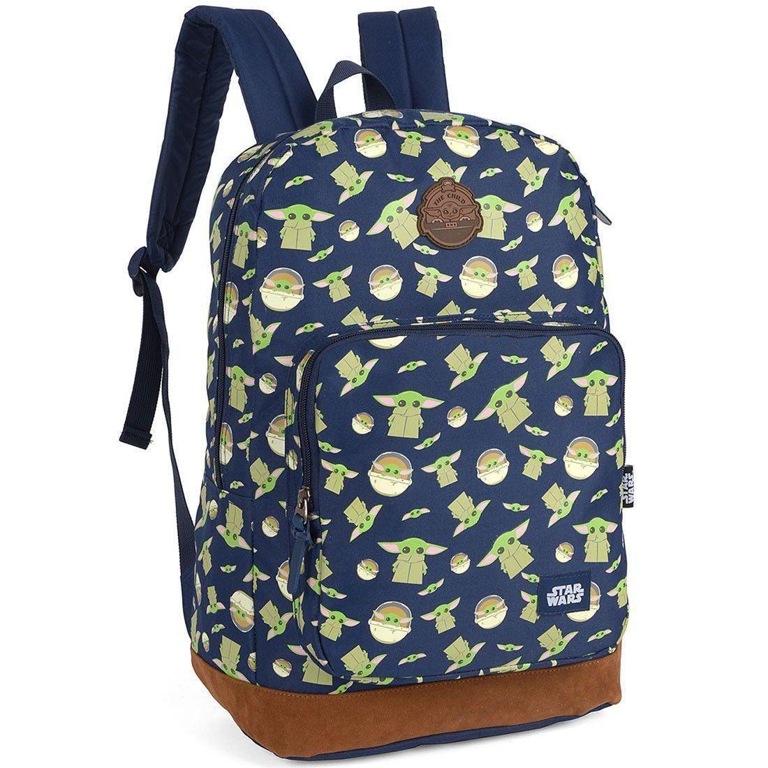 Mochila Luxcel de Costas Star Wars Baby Yoda Azul - Mochila / Bolsa ...