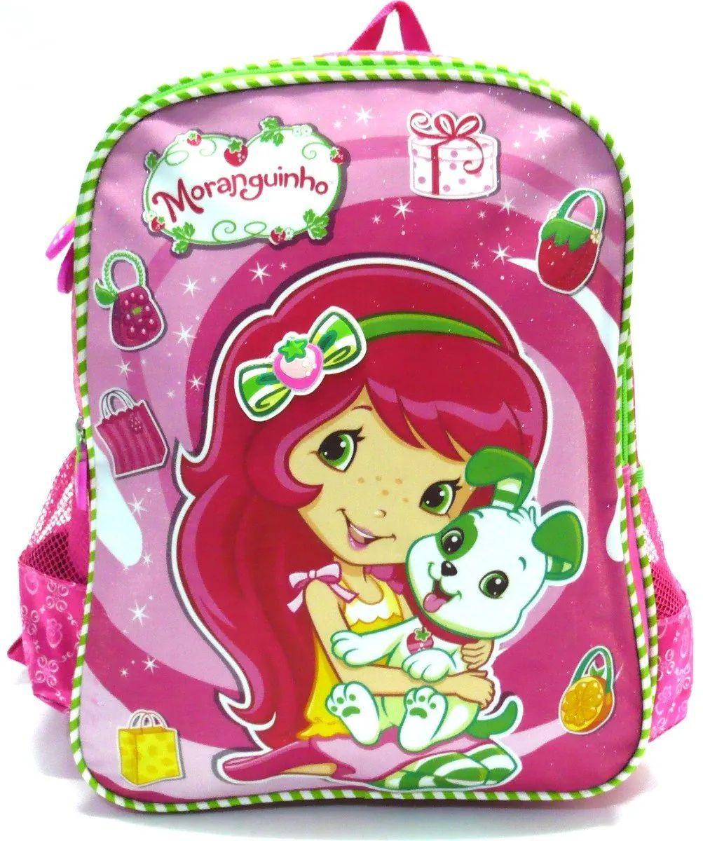Mochila Moranguinho Cachorrinho Costas M Luxcel + Estojo - Kit Mochila ...