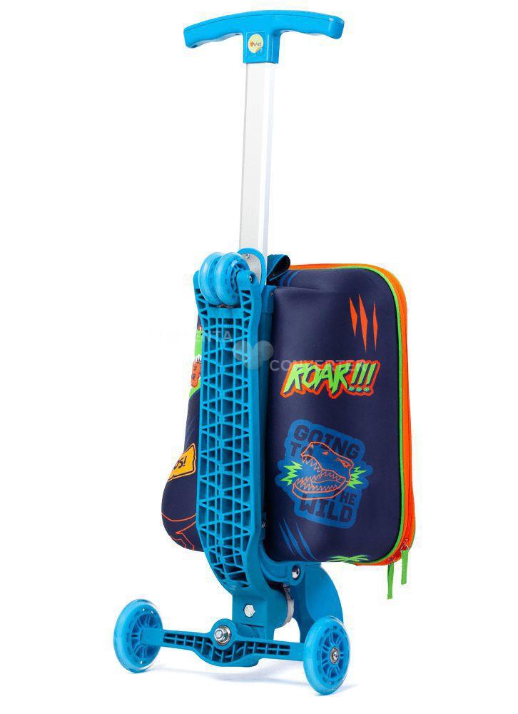 Mochila patinete dino verde - Puket - Mochilas e Pastas - Magazine Luiza