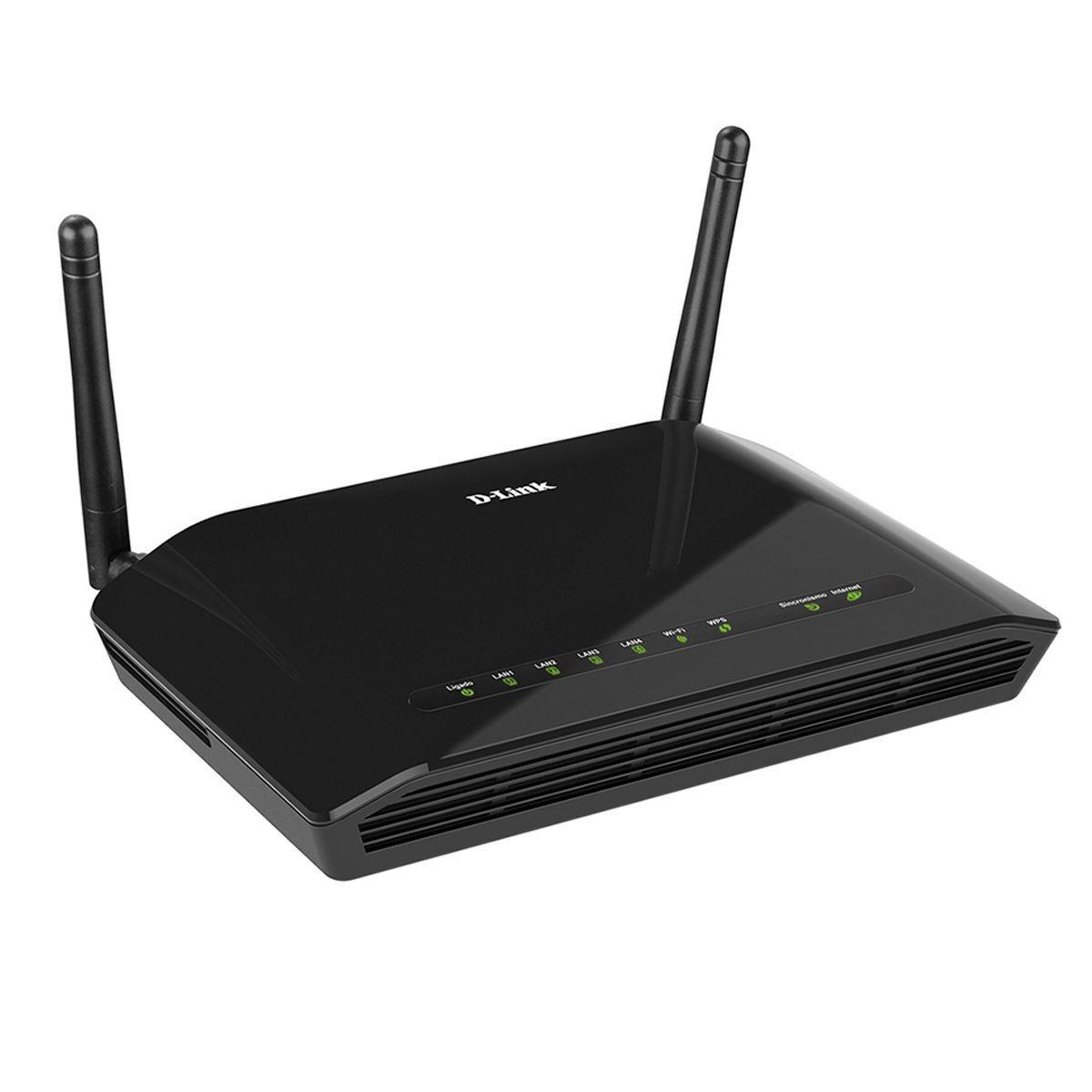Modem Roteador Wireless Wifi Adsl 300mbps Dlink Dsl2740e Roteador