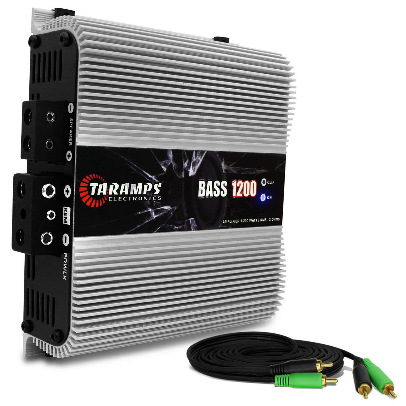 Módulo Amplificador Taramps BASS 1200 1200W RMS 1 Canal 2 Ohms Classe D