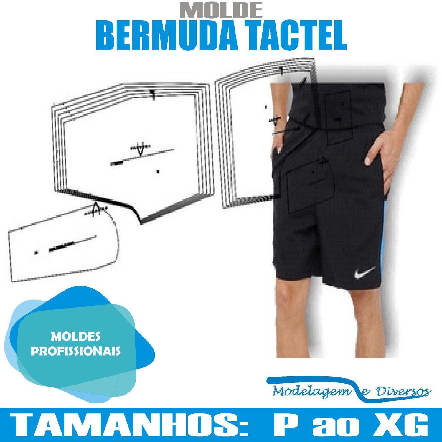 bermuda tactel tamanho 12