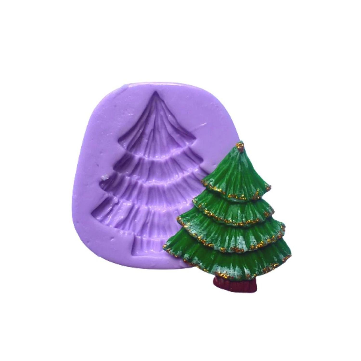 Molde de silicone árvore de natal para decorar f831 - CM - Molde e Marcador  para Biscuit - Magazine Luiza