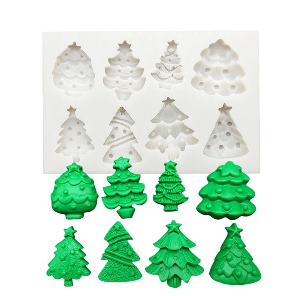 Molde De Silicone Árvores De Natal Para Decorar E Biscuit - L&B Decorações  - Molde e Marcador para Biscuit - Magazine Luiza