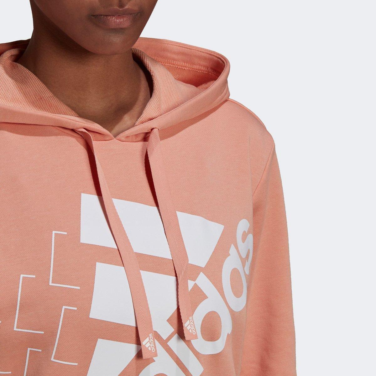 adidas moletom com capuz peach